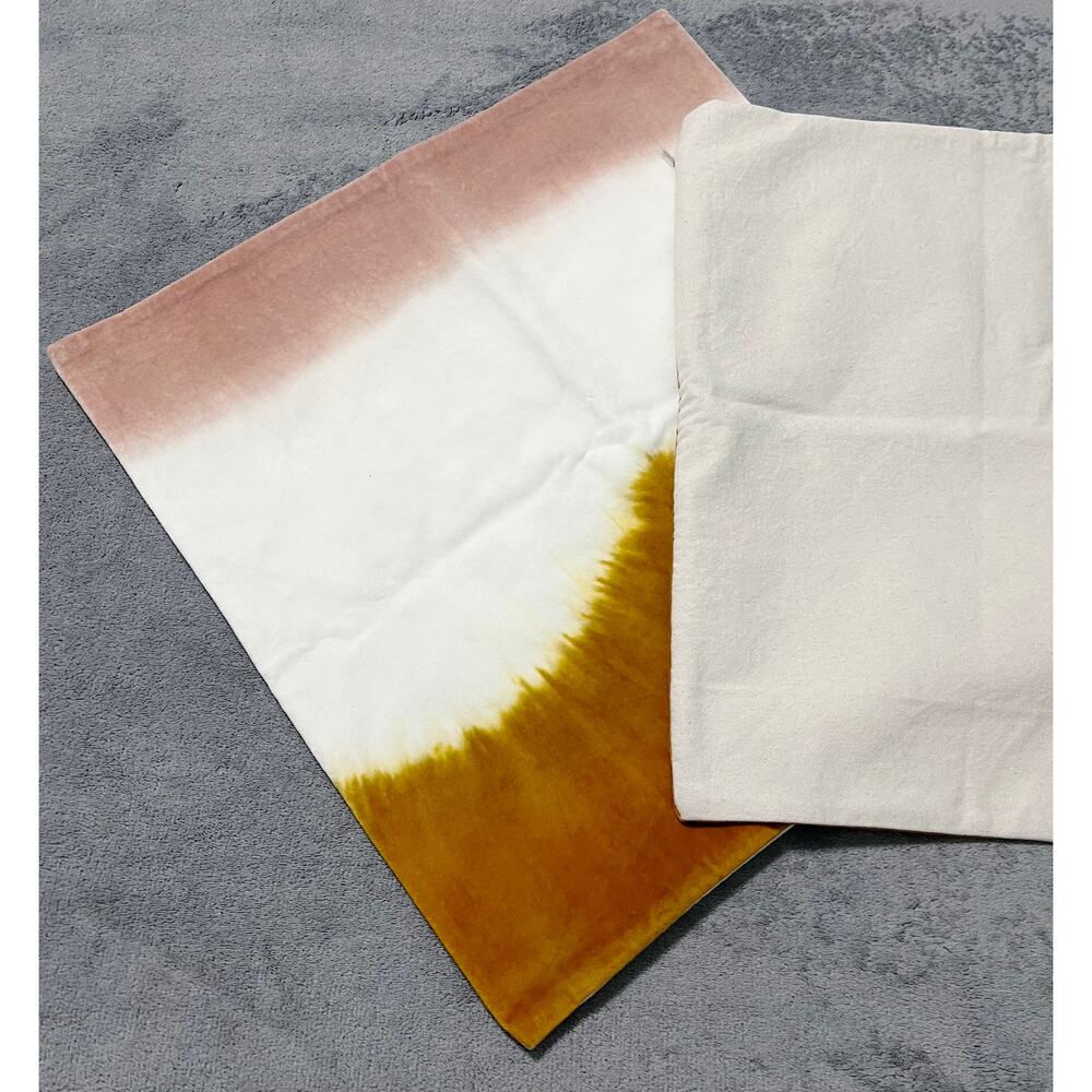 West Elm Dip Dye Pillow COVER ONLY Qty 2 - Picture 5 of 10